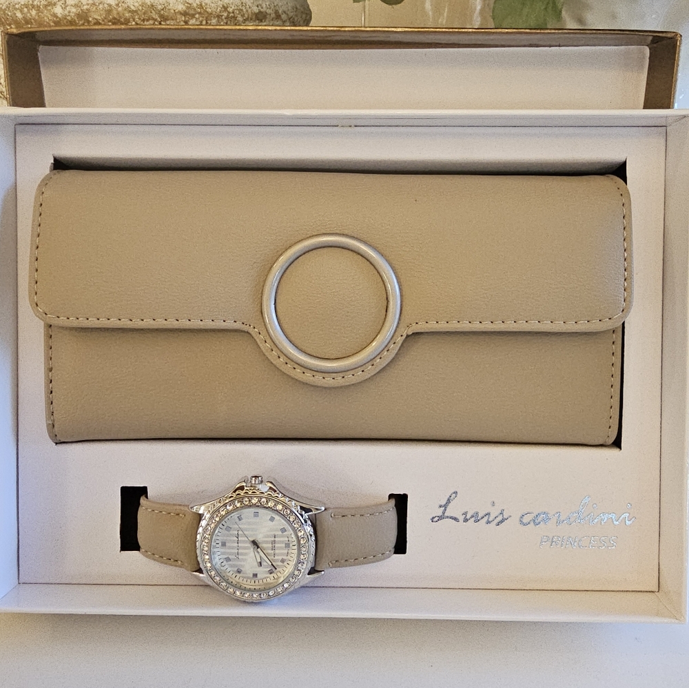 Luis Cardini princess set wallet and watch